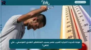 موجة شديدة الحرارة تضرب مصر بسبب المنخفض الهندي الموسمي.. متى تنتهي؟